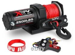 2500lbs Electric Winch 12V Synthetic Rope Nylon Towing Winches For ATV UTA Boat