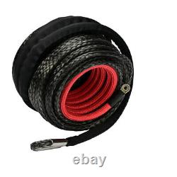 26500lbs Winch Rope 10MM x 30M For Dyneema Hook Synthetic Car ATV Tow Recovery