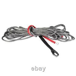 27m10mm Synthetic Winch Rope Line Cable with Protective Sleeve 20500 lbs for AT