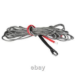 27m10mm Synthetic Winch Rope Line Cable with Protective Sleeve 20500lbs ATV, UTV