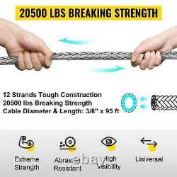 29M SYNTHETIC WINCH ROPE TOW CAR 4x4 ACCESSORIES OFF ROAD TRAILER STRAP