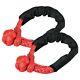 2x2x Red Soft Shackle Rope Synthetic Tow Recovery Strap 38,000lbs Auto Part