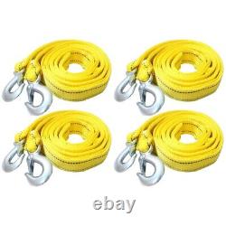 2 Pcs Winch Ropes with Hooks Car Tow Synthetic Trailer Vehicle Drawstring