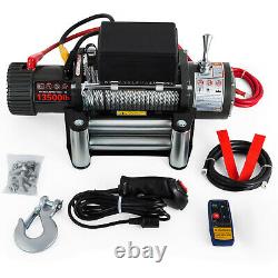 300013500LBS Electric Winch Steel/Synthetic Rope 12V ATV Boat 4x4 Recovery