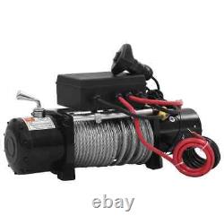 3000lb 12V Electric Winch Offroad with Synthetic Rope Remote Control for Car SUV