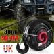 31000lbs Winch Rope 10mm X30m Synthetic For Dyneema Tow Recovery Cable 4wd Uk