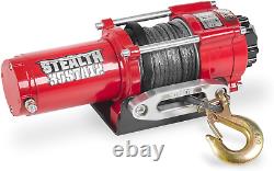 3500Lb UTV ATV Winch, 12-Volt Electric Winch with 2 Wireless Remotes with Synthe
