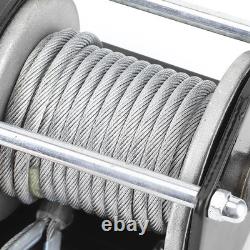3500lb 12V Electric Winch Synthetic Rope IP67 Waterproof for ATV UTV Boat