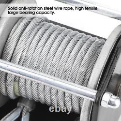 3500lb 12V Electric Winch Synthetic Rope IP67 Waterproof for ATV UTV Boat