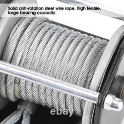 3500lb 12V Electric Winch with Synthetic Rope Waterproof for ATV UTV Boat