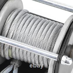 3500lb 12V Electric Winch with Synthetic Rope Waterproof for ATV UTV Boat