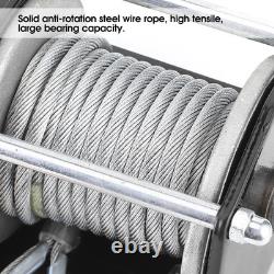 3500lb 12V Electric Winch with Synthetic Rope Waterproof for ATV UTV Boat