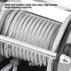 3500lbs 12V Electric Winch Synthetic Rope Waterproof High Power For ATV UTV Boat