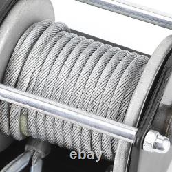 3500lbs 12V Electric Winch Synthetic Rope Waterproof for ATV UTV Boat