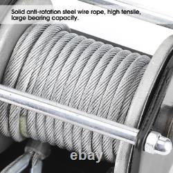 3500lbs 12V Electric Winch Synthetic Rope Waterproof for ATV UTV Boat