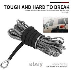 3X3/16 inch x 50 inch 7700LBs Synthetic Cable Rope with Protecing Sleeve for AT