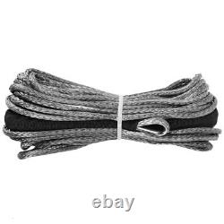 3X3/16 inch x 50 inch 7700LBs Synthetic Winch Line Cable Rope with Protecing Sl