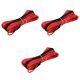 3 Pc Tow Rope Cars Trailer Heavy Duty Synthetic Winch Recovery Cable