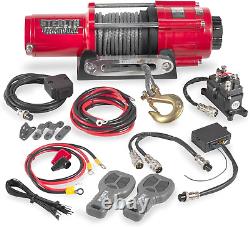 4500Lb Winch, 12 Volt Electric Winch with 2 Wireless Remotes and Synthetic Rope