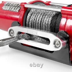 4500Lb Winch, 12 Volt Electric Winch with 2 Wireless Remotes and Synthetic Rope