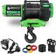 4500 Winch 12v Electric Atv/utv Winch With Synthetic Rope, 2pcs Wireless Remote A