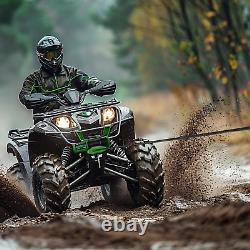 4500 Winch 12V Electric ATV/UTV Winch with Synthetic Rope, 2Pcs Wireless Remote a