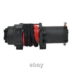 4500lb 12V 4-Bolt Synthetic Rope Winch for Quad Bike ATV UTV Side by Side SxS