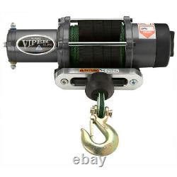 4500lb Viper Elite Wide Spool Winch with Synthetic Rope Pick from 5 colors