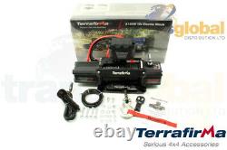 4x4 12000lb Synthetic Rope 12V Recovery Winch Terrafirma A12000 TF3301