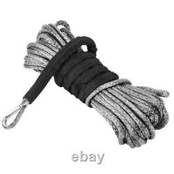 5X3/16 inch x 50 inch 7700LBs Synthetic Winch Line Cable Rope with Protecing Sl