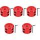 5 Sets Cord Protector Winch Stopper Hook For Synthetic Rope Rubber