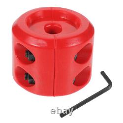 5 Sets Red Metal Cord Protector Winch Stopper for Synthetic Rope Atv