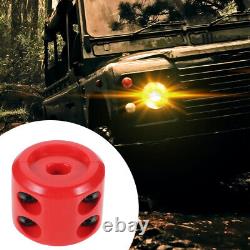 5 Sets Red Rubber Cord Protector Atv Winch Stopper for Synthetic Rope Cable