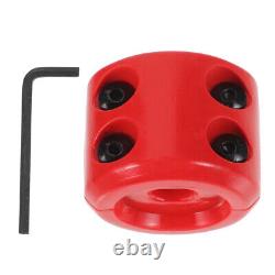5 Sets Red Rubber Cord Protector Winch Stopper Hook for Synthetic Rope