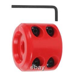 5 Sets Red Rubber Cord Protector Winch Stopper for Synthetic Rope Cable