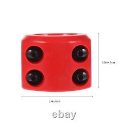 5 Sets Red Rubber Cord Protector Winch Stopper for Synthetic Rope Cable