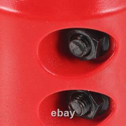 5 Sets Red Rubber Metal Cord Protector Winch Hook Stopper for Synthetic Rope