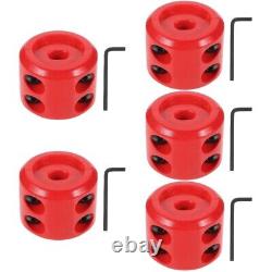 5 Sets Winch Stopper for Synthetic Rope Cable Atv Cord Protector Threader