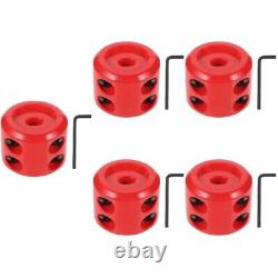 5 Sets Winch Stopper for Synthetic Rope Cable Atv Hook Threader Rubber