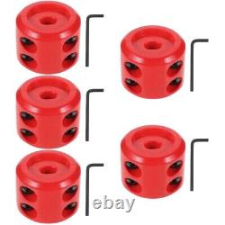 5 Sets Winch Stopper for Synthetic Rope Cable Atv Hook Threader Rubber
