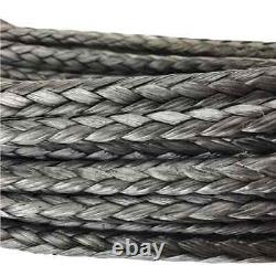 5 x 8mm Dyneema SK75 Synthetic 12-Strand Winch Rope x 20m With Hook Off Road ATV