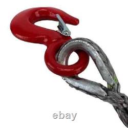 5 x 8mm Dyneema SK75 Synthetic 12-Strand Winch Rope x 20m With Hook Off Road ATV