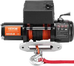 6000 Lb 55 Ft Synthetic Rope Aluminum Fairlead Wireless & Wired Remote Control