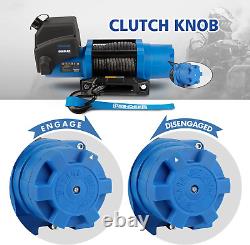 6000 Lb Load Capacity Electric Winch Kit Synthetic Rope with Hawse Fairlead Wate