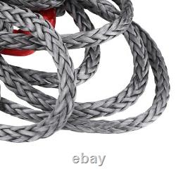88.6' Length 20500 LBS Edition Synthetic Winch Line Rope & Hawse Fairlead Black