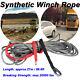88.6ft Length 20500lbs Synthetic Winch Rope Line Cable Atv Suv Recovery Rope Uk