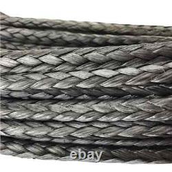 8mm Dyneema SK75 Synthetic 12-Strand Winch Rope x 20m With Hook Off Road ATV