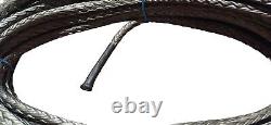 8mm Super 12 Synthetic Winch Rope With Swivel Self Locking Hook Fibre Rope Line