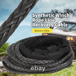 9m Synthetic Winch Rope 26455lbs Break Strength Winch Cable Line Extension For