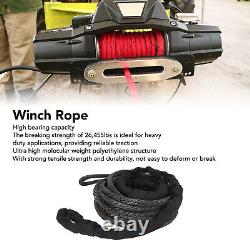 9m Synthetic Winch Rope 26455lbs Break Strength Winch Cable Line Extension For